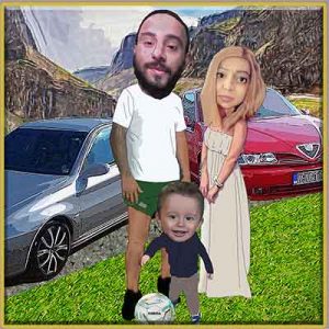 family caricature