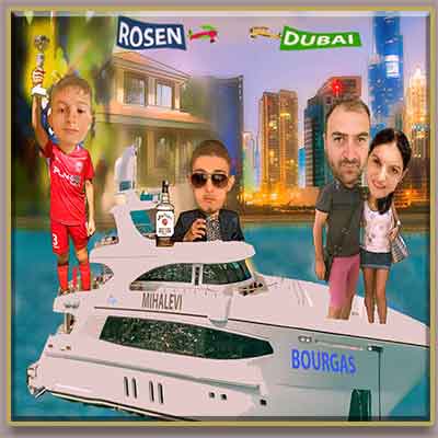 Family cartoon from photo