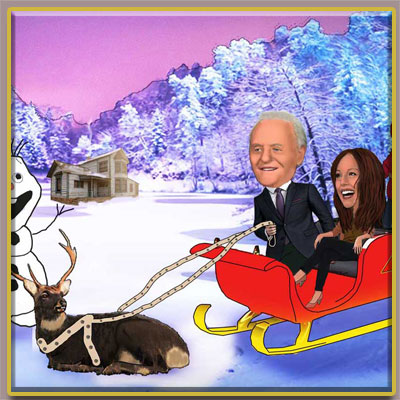 Family Christmas cartoon