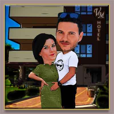 Family caricature