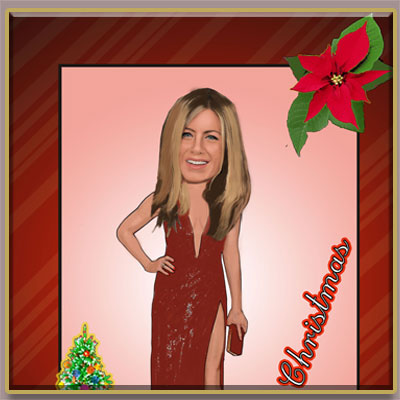 Jennifer Christmas caricature