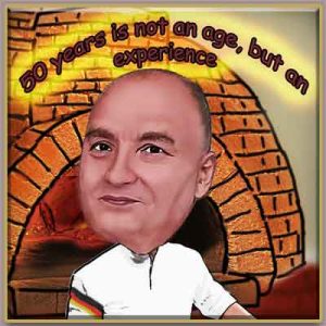 caricature of baker