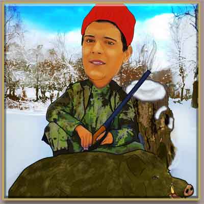 Hunter caricature