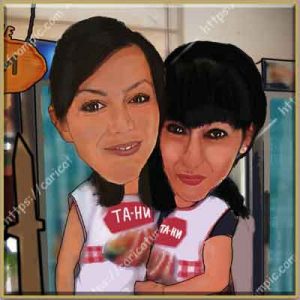 Shop caricature